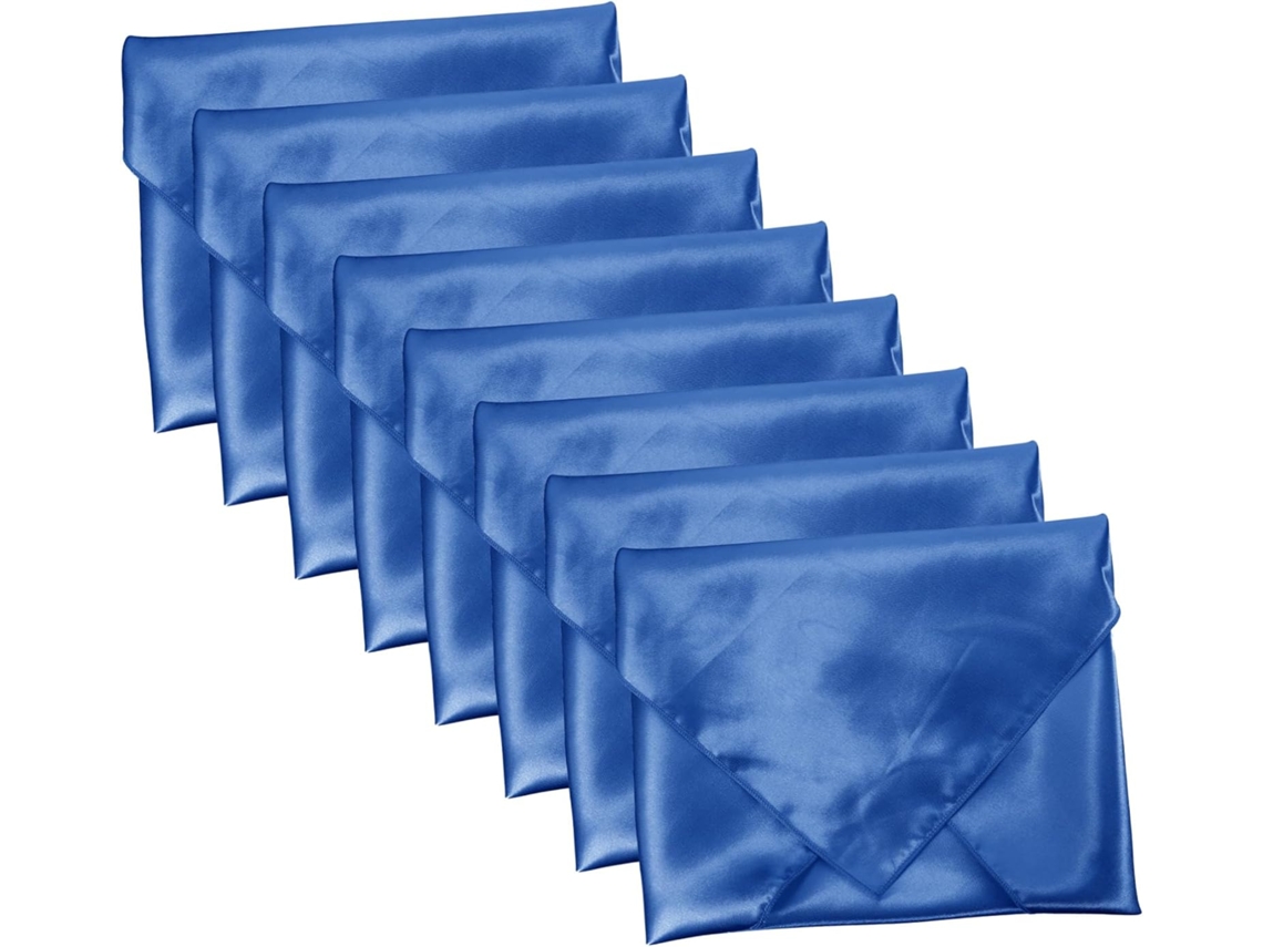 Juego De 8 Servilletas De Satén Lavables A Máquina Para Cenas Y Fiestas.