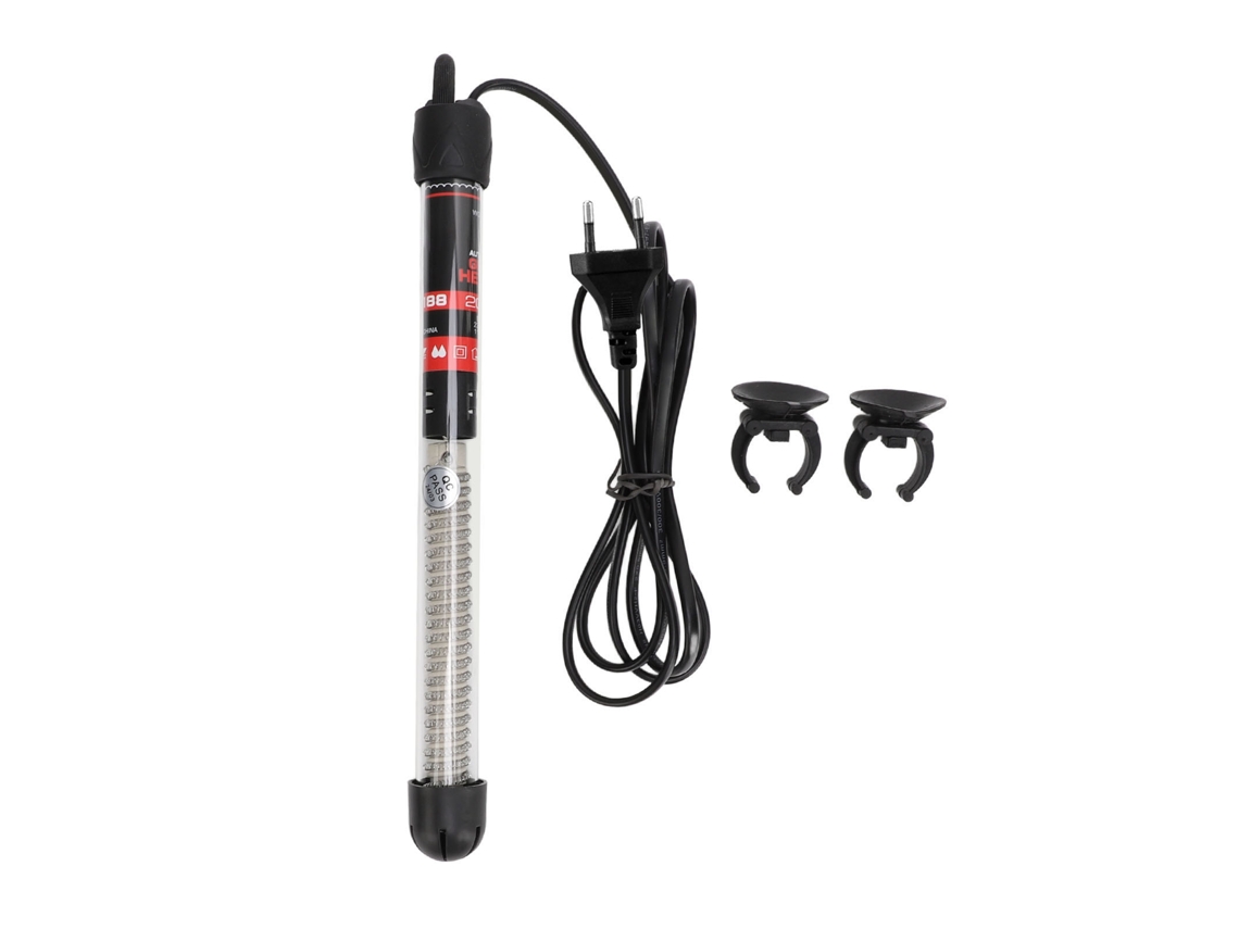 Calentador Sumergible Para Acuario Con Termostato Automático Ajustable, De Vidrio Con 2 Ventosas.