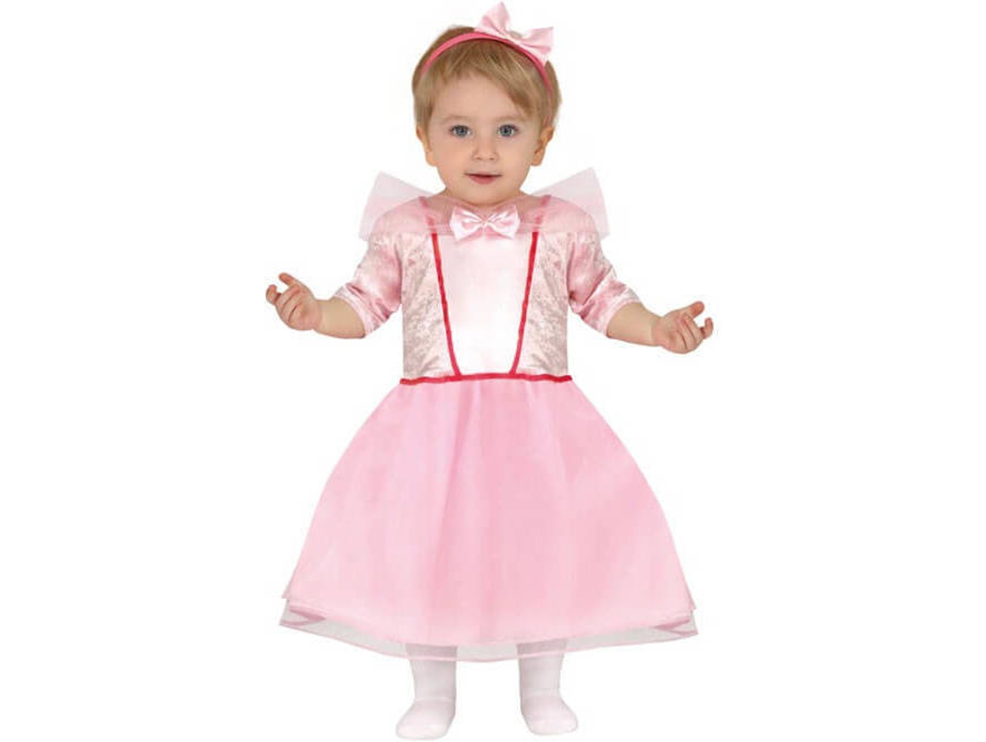 Disfraz de Bebé DISFRAZZES Princesa Rosa (Talla: 6 a 12 meses)