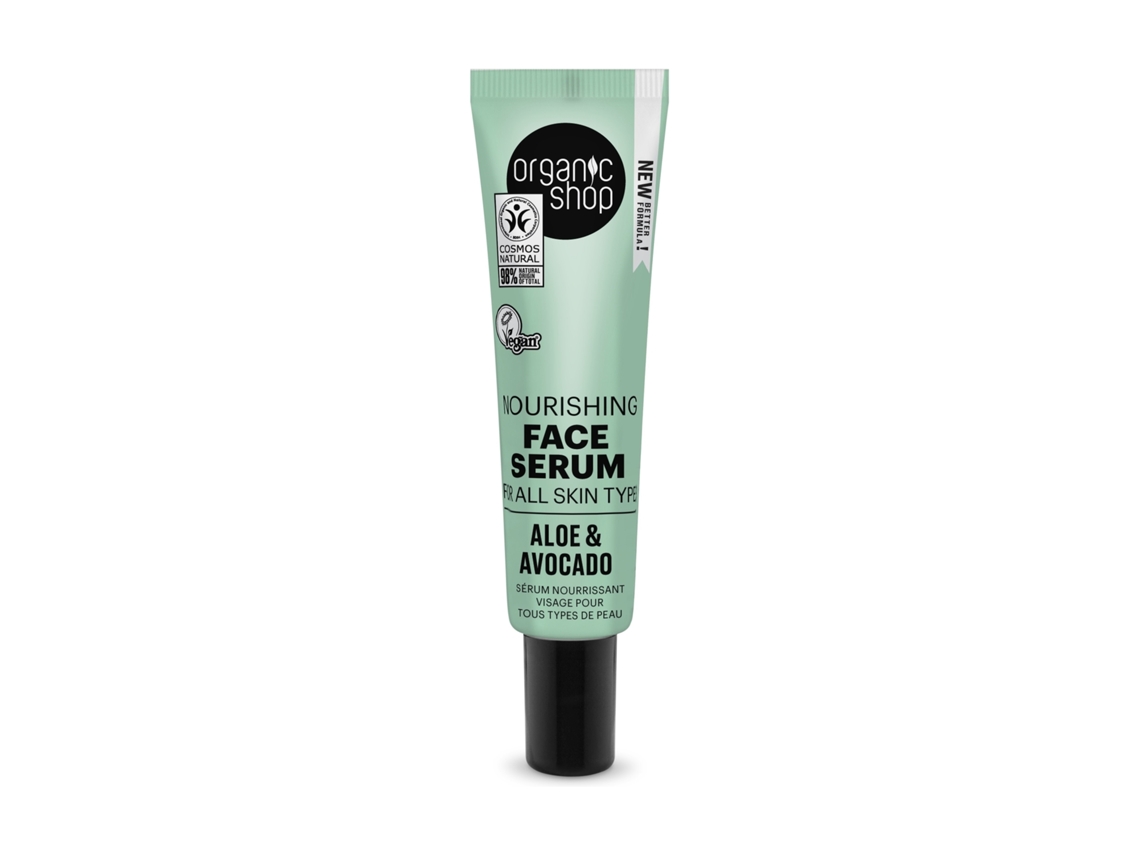 Organic Shop - Sérum Facial Nutritivo de Aloe e Abacate 30 ml