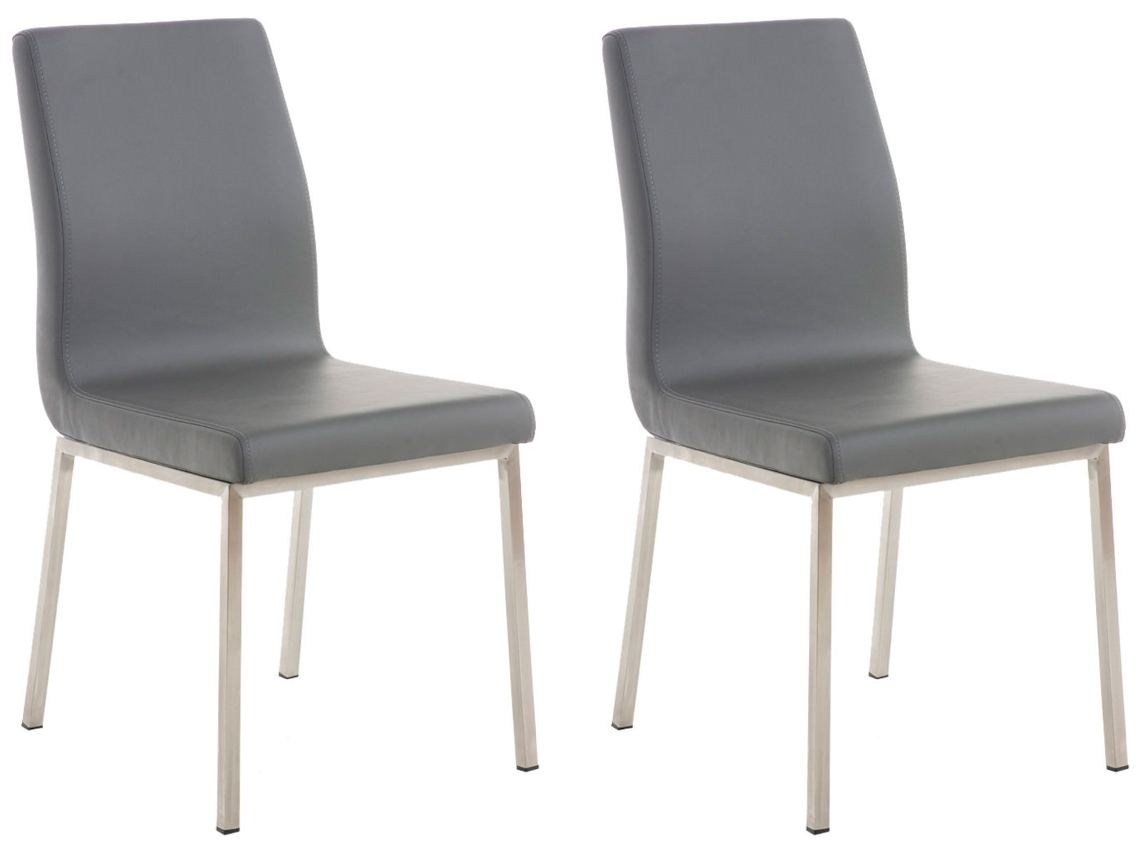 Juego de 2 sillas de comedor CLP gris Colmar