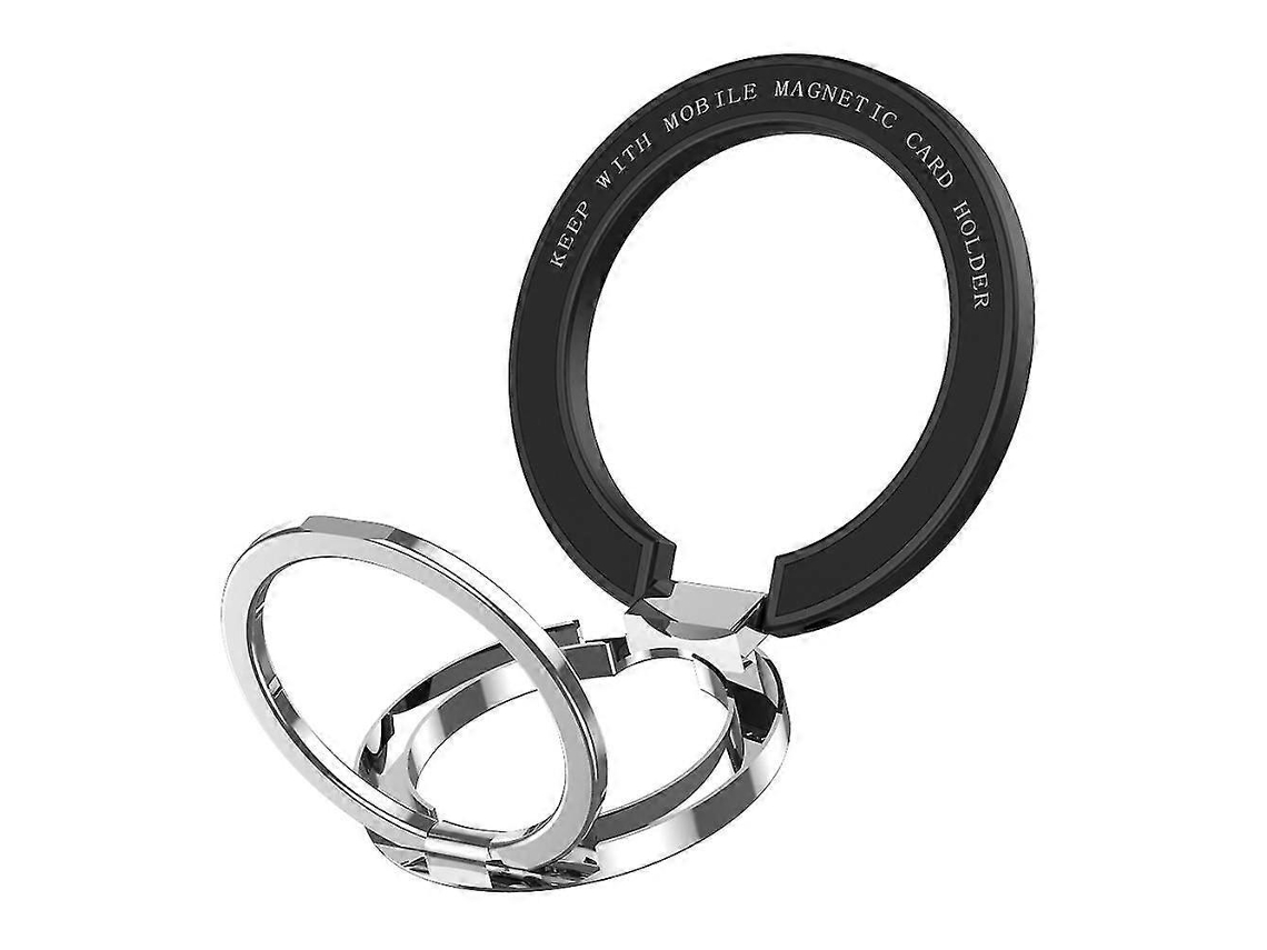 Soporte magnético de anillo para teléfono móvil compatible con MagSafe, soporte magnético de anillo de metal de doble eje para teléfonos móviles con un