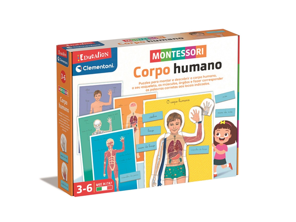Montessori Body Human Clemente Educación PFF 67742 (Edad recomendada: 3 años)