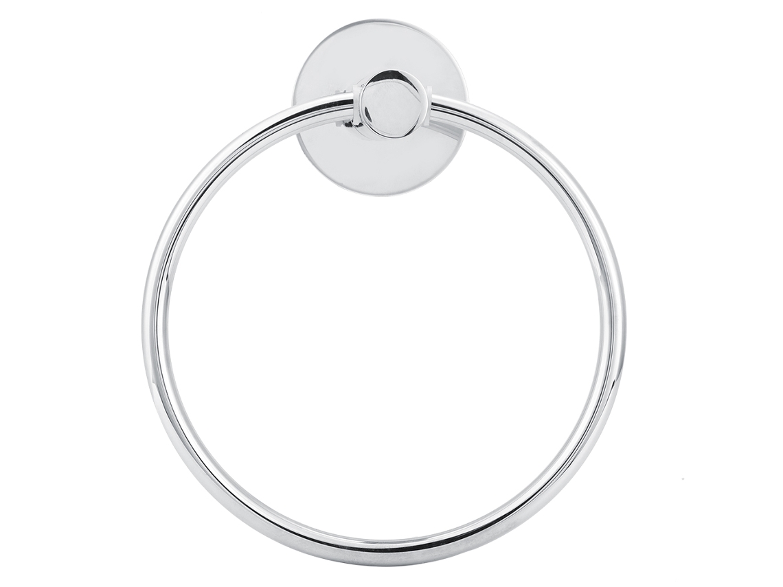 Anillo para toallas de pared para baño, accesorio de almacenamiento sin asa.