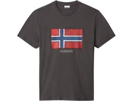 Camiseta de Hombre NAPAPIJRI Sirol Nautica Gris (2XL)