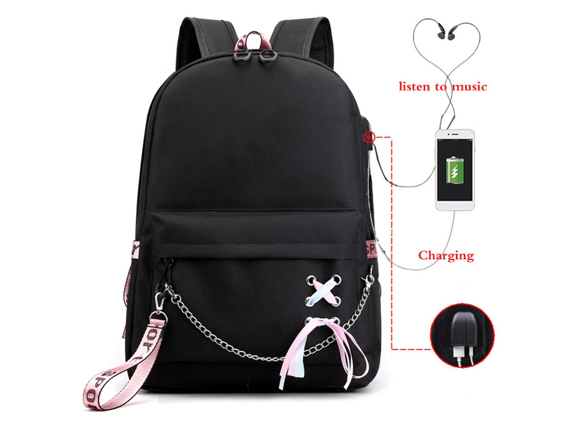 2026-mochila De Drama Tv Mochila Cartoons Con Puerto De Carga Usb Para Laptop Escuela Viaje Camping Picnic