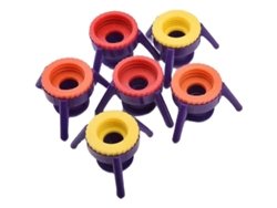 Juego De 6 Tapones De Botella Invertidos Con Soporte De Trípode Para Un Sellado Versátil Y Eficaz.
