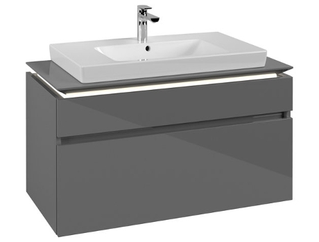 Módulo de lavabo Villeroy &amp Boch Legato B695 1000x550x500mm centro lavabo iluminación LED