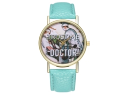 Reloj De Pulsera Unisex Zhoulianfa Con Correa De Pu De Grado Médico, Esfera Redonda Y Movimiento De Cuarzo (verde Menta).