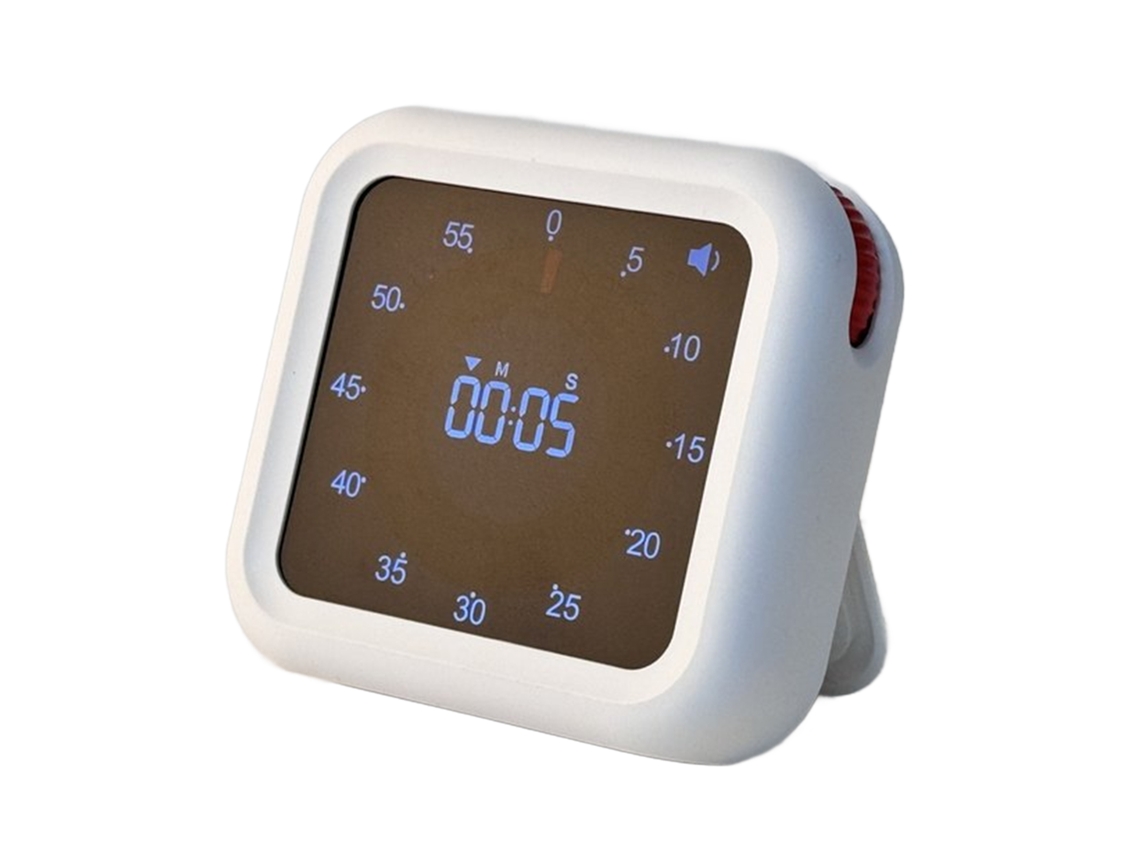 Temporizador Digital Recargable De 1200 Mah Con Barra De Progreso Visual Y Volumen Ajustable Para Estudiantes Y Uso En La Cocina.