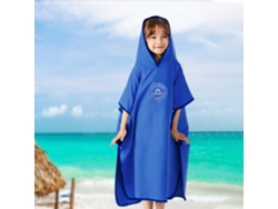 Toalla de baño con capucha para niños, de secado rápido, para playa/piscina.