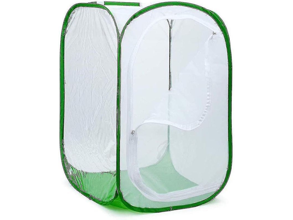Gran Jaula Plegable Para Mariposas, Color Rojo, Para Cría De Insectos, Con Centro Comercial Transparente.