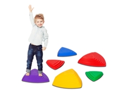 Piedras De Equilibrio Para Niños, Piedras Apilables, 6 Piezas, Desarrollan El Equilibrio Y La Coordinación, Para Interior Y Exterior, Macarrón