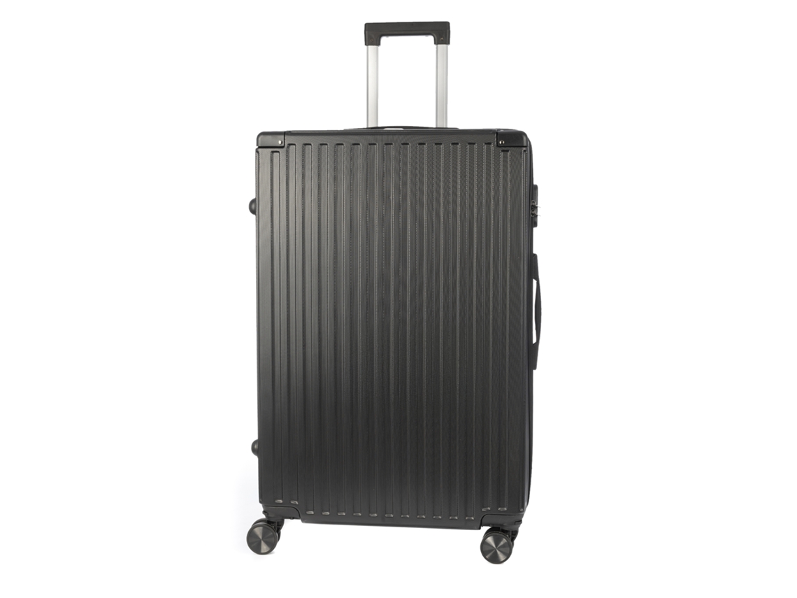 Maleta Trolley de Gran Volumen, Ultraligera y Rígida, Fabricada en ABS de Alta Resistencia, Esquinas Reforzadas, Bloqueo Numérico y 4 Ruedas Dobles Extraíbles de 360°.