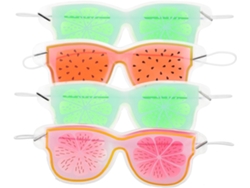 Mascarilla refrescante para ojos, paquete de 4 unidades.