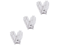 Juego De 3 Pares De Guantes De Soldadura Ajustables De Algodón Y Cuero Para Estufas Y Hornos.