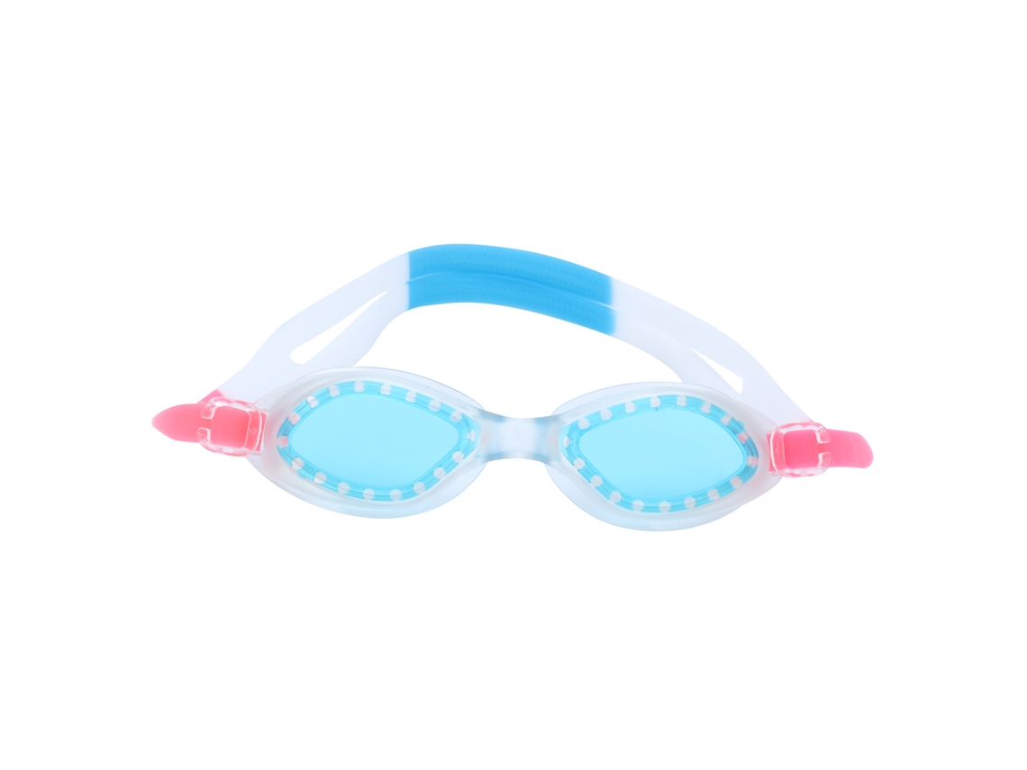 Gafas de natación antivaho impermeables con estuche color azul