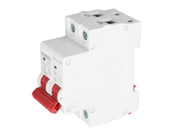 Disyuntor Miniatura Bipolar, 32 A, Capacidad De Ruptura De 6000 A, Montaje En Riel Din, 500 V Cc.