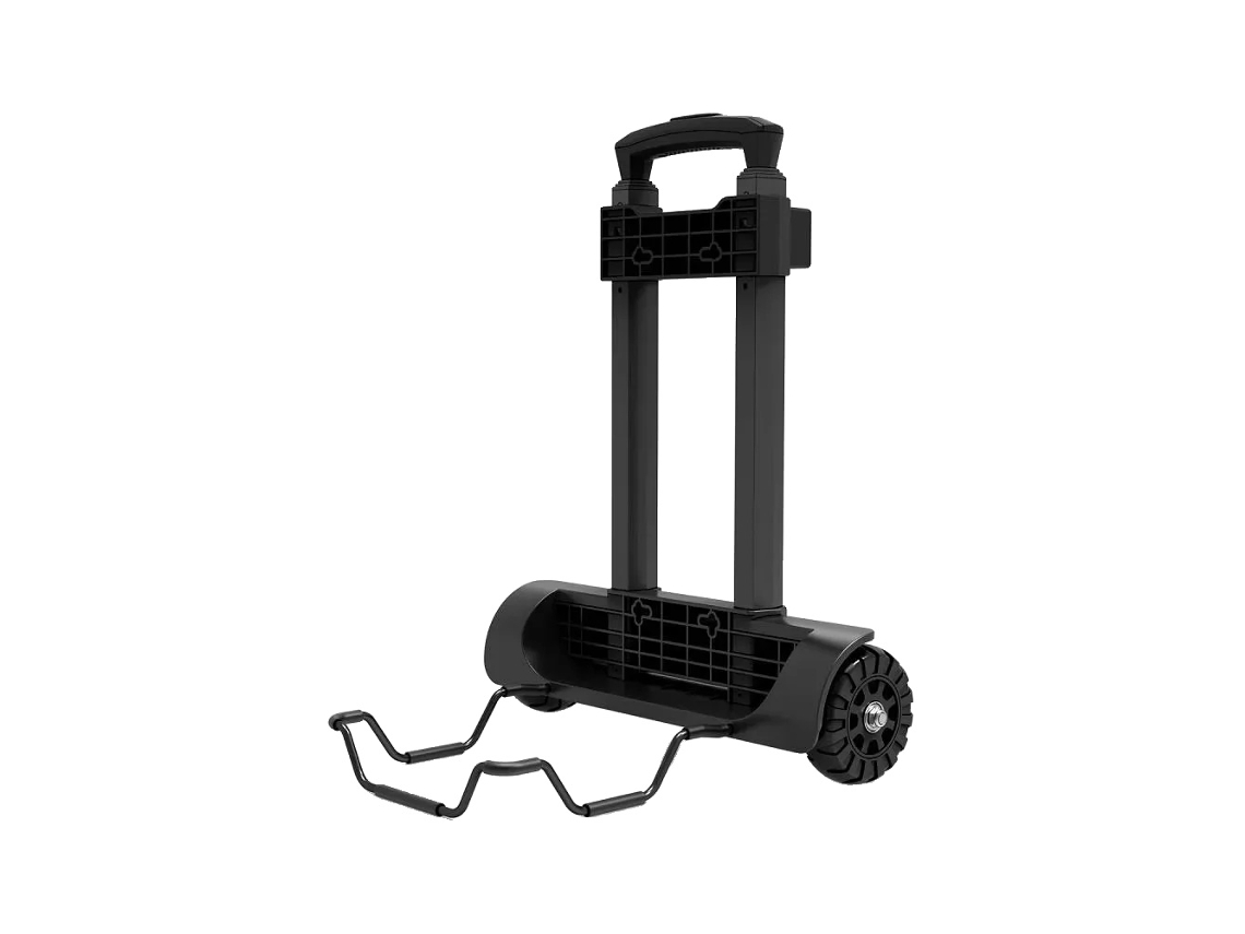 Carretilla plegable ligera de altura ajustable, color negro