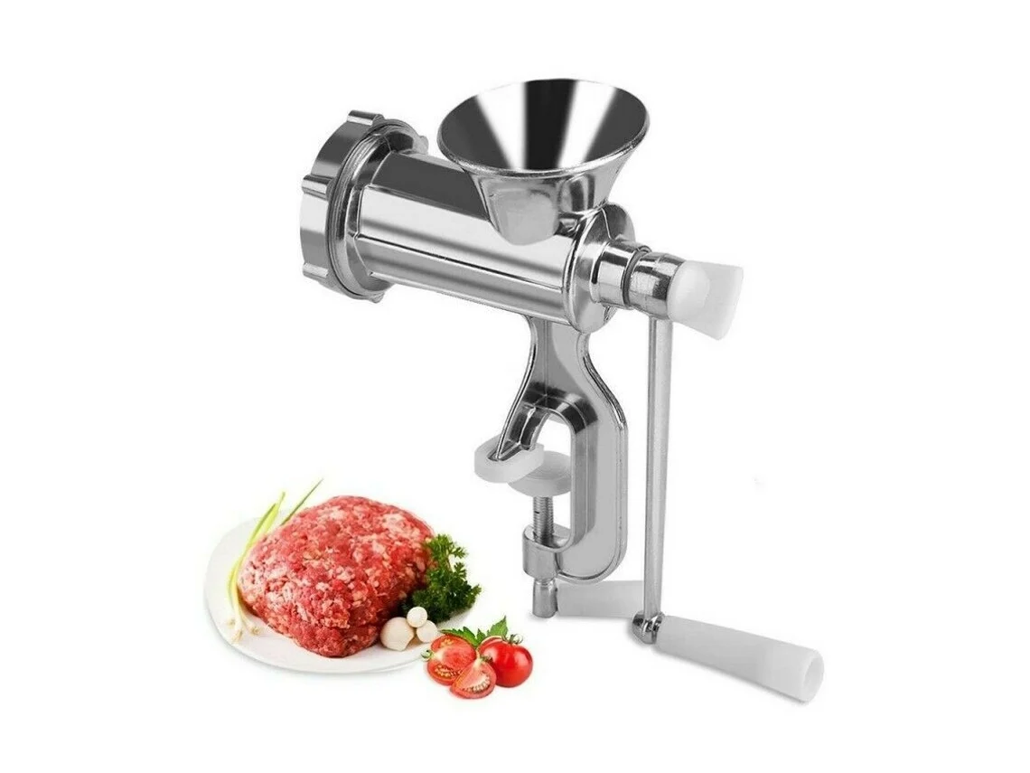 Maquina Para Picar Carne Tipo 8 Molino Picadora Manual De Aluminio KMT