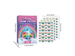 Parches coloridos para el acné Wiieey, 216 unidades, parches para eliminar el acné, pegatinas para el cuidado facial de día y de noche.