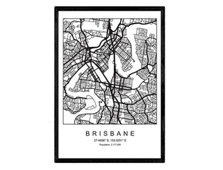 Lámina NACNIC Mapa Brisbane (A3)