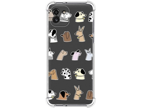 Carcasa para Samsung Galaxy A03 TUMUNDOSMARTPHONE Dibujos Antigolpes Perros Multicolor