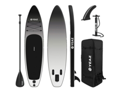 Conjunto de Paddle Surf YEAZ Black Sands Beach Exotrace Pro Set (305x78x15 cm)