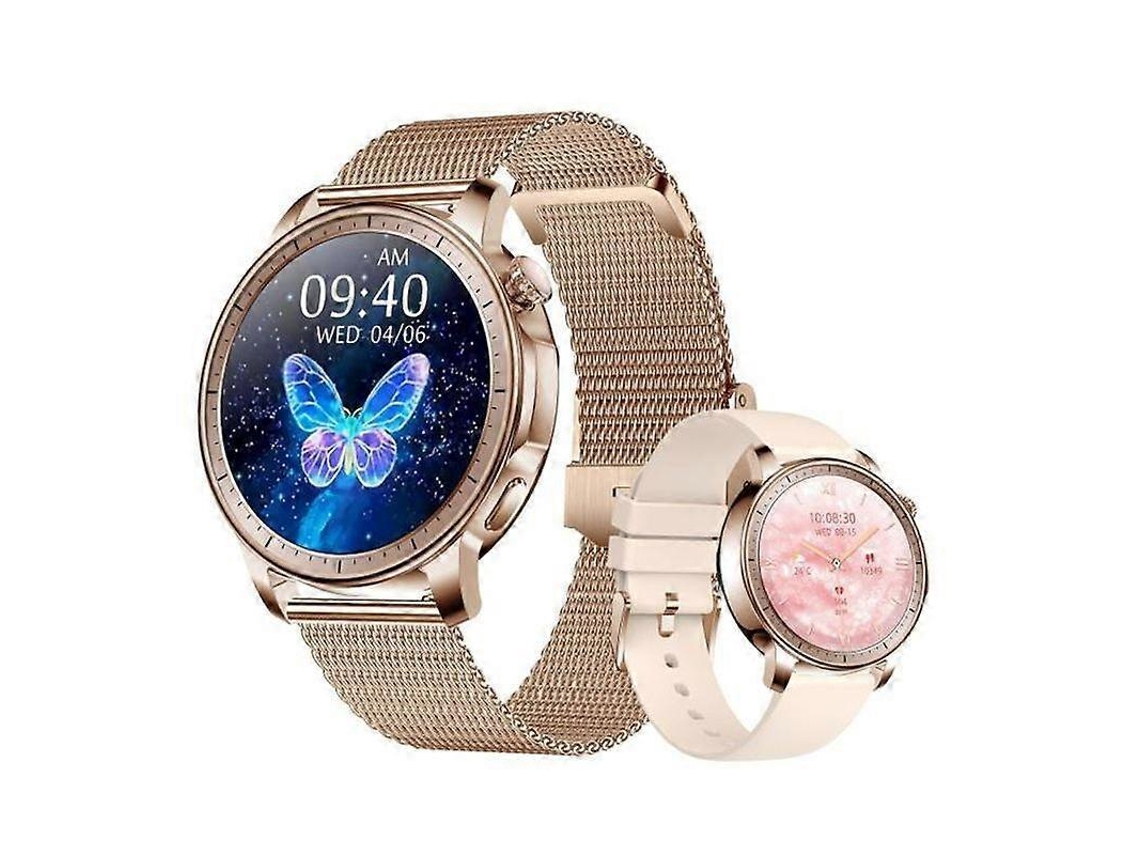Reloj inteligente para mujer, pulsera inteligente con monitor de ritmo cardíaco y sueño, resistente al agua IP68, Jinyubo Store