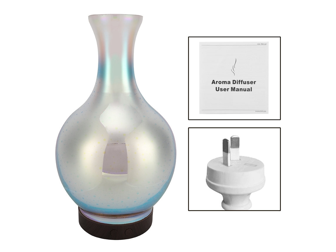 Difusor De Aroma Ultrasónico Humidificador 100ml Lámpara De Noche Aceite Esencial Aromaterapia