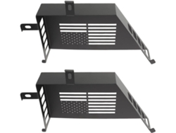 Organizador Para Puerta De Coche, 2 Piezas, Bolsillo Lateral, Acero Inoxidable Negro.