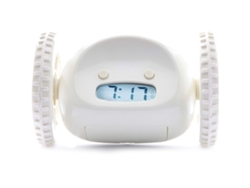 Reloj despertador Clocky con ruedas para adultos y niños que duermen.