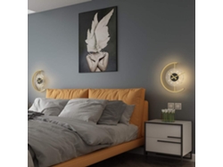 Reloj de pared digital LED con diseño 3D creativo para dormitorio y oficina, despertador de pared.