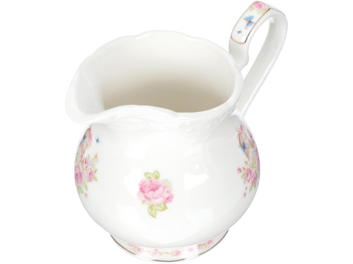 Jarra De Leche De Cerámica De 180 Ml Con Asa, Jarra Pequeña Para Leche, Jarra Para Crema, Para Uso En Cafeterías Y Bares.