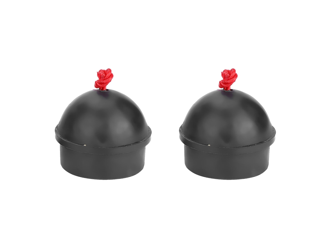 Omni-20262pcs Tiza Para Tacón De Cuerda Antideslizante Con Portatiza Para Billar Snooker Pool (negro)