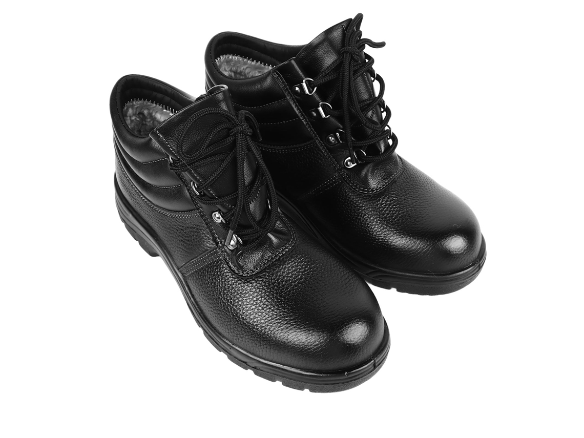 Bota De Trabajo Industrial Con Puntera De Acero Aislante, Forro Acolchado, Piel De Vacuno, Talla 43.