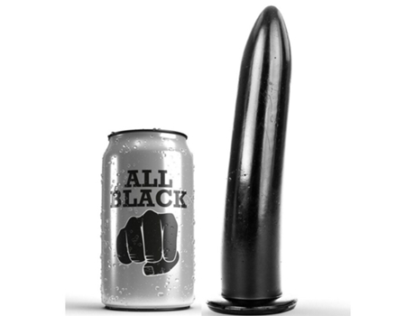 Estimulador ALL BLACK Dildo (20 cm)