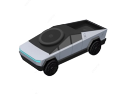 Cargador inalámbrico magnético 3 en 1 Viewleaf Cybertruck Style para iPhone, Apple Watch y AirPods, negro