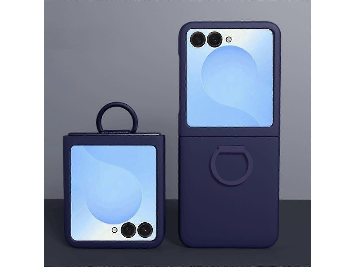 25-26 Large Window Ring Holder Skin Feel Pc Phone Case
