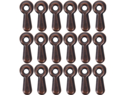 Juego de 100 clips metálicos para marcos, acabado cobre rojo, accesorios de montaje, tornillos, piezas versátiles - GOKOCO