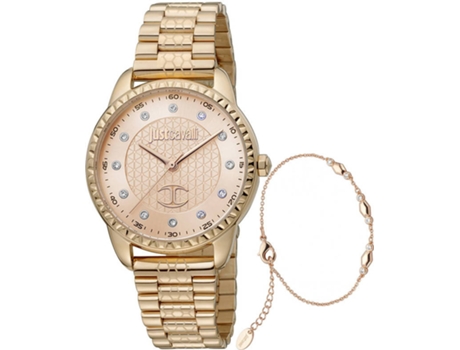 Reloj para Mujer JUST CAVALLI con Pulsera Dorado (Acero Inoxidable)