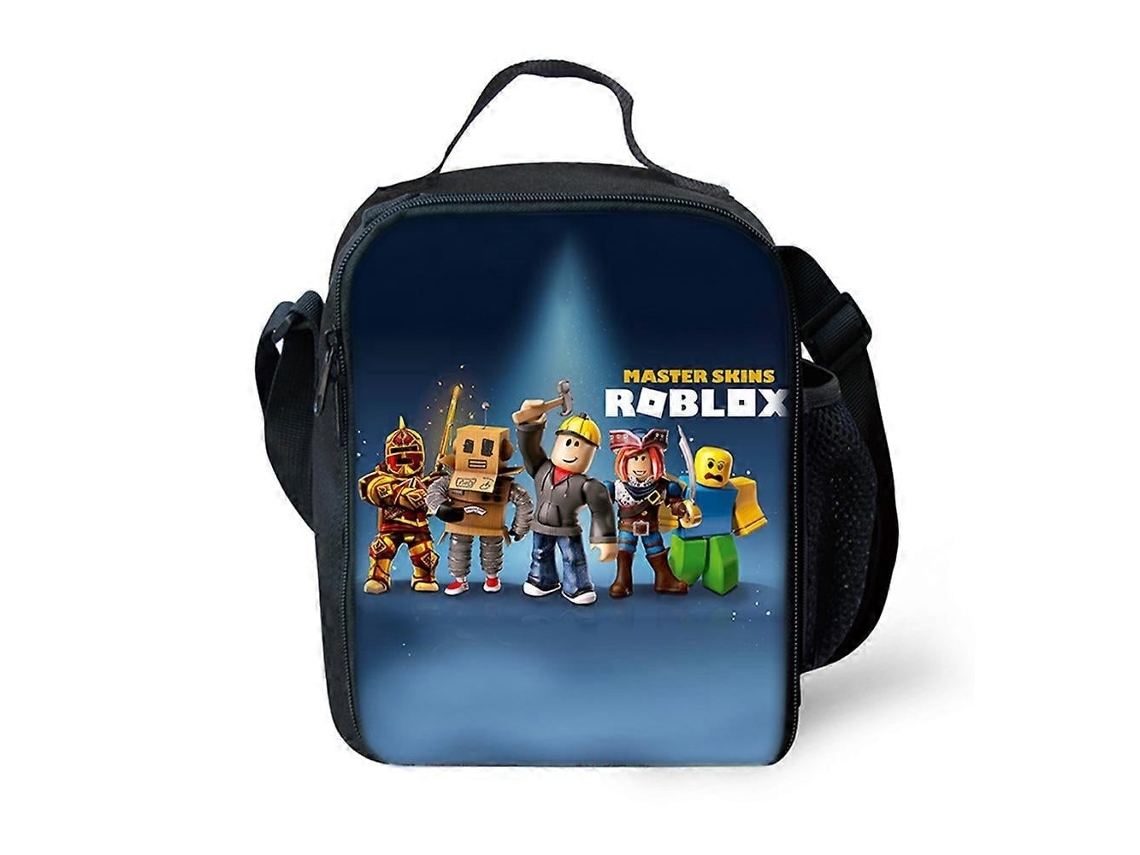 Lonchera térmica con estampado de Roblox para niños, perfecta para picnics escolares (apta para niños y niñas)
