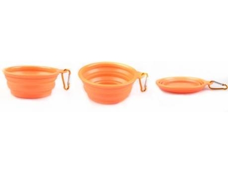 Bebedero Portátil para Perros y Gatos WJS (Naranja)