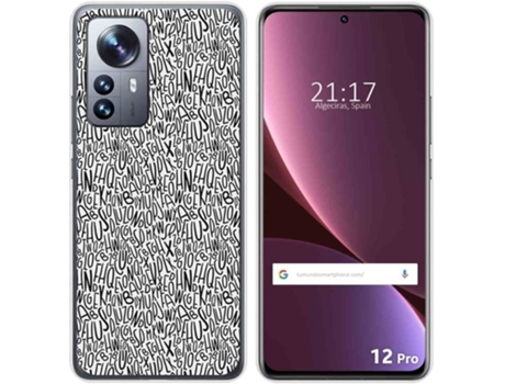 Carcasa para Xiaomi 12 Pro 5G TUMUNDOSMARTPHONE Dibujos Letras Multicolor