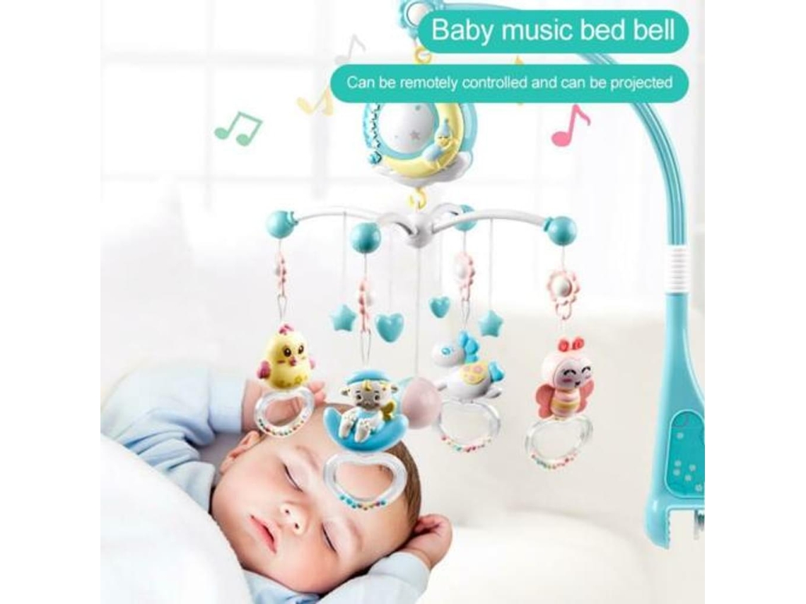 Móvil de cuna multifuncional con luces y música sincronizadas, regalo perfecto para niños pequeños (1 unidad)