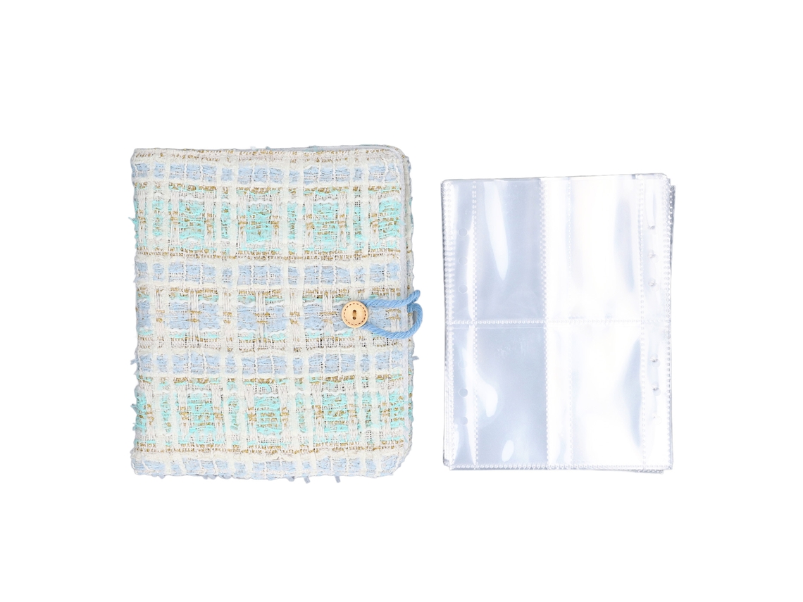 Álbum De Fotos Para Cámara Instantánea Con 160 Bolsillos Tapa De Tela Para Fotos De 3 Pulgadas Azul