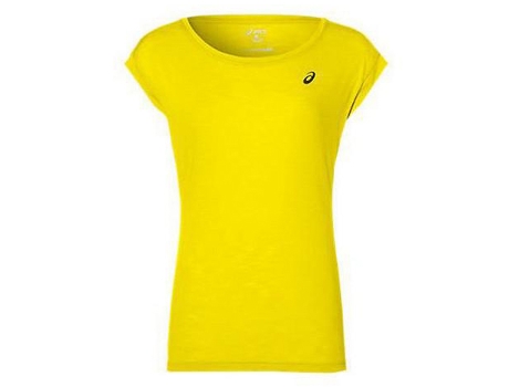 Camiseta de Mujer para Deporte ASICS Corta Layering Amarillo