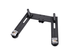 Soporte De Aleación De Aluminio Con Doble Hotshoe Para Flash Speedlite Y Linterna De Cámara