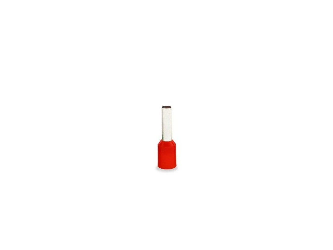 Punteras Aisladas Sección 1mm Roja 50 Uds