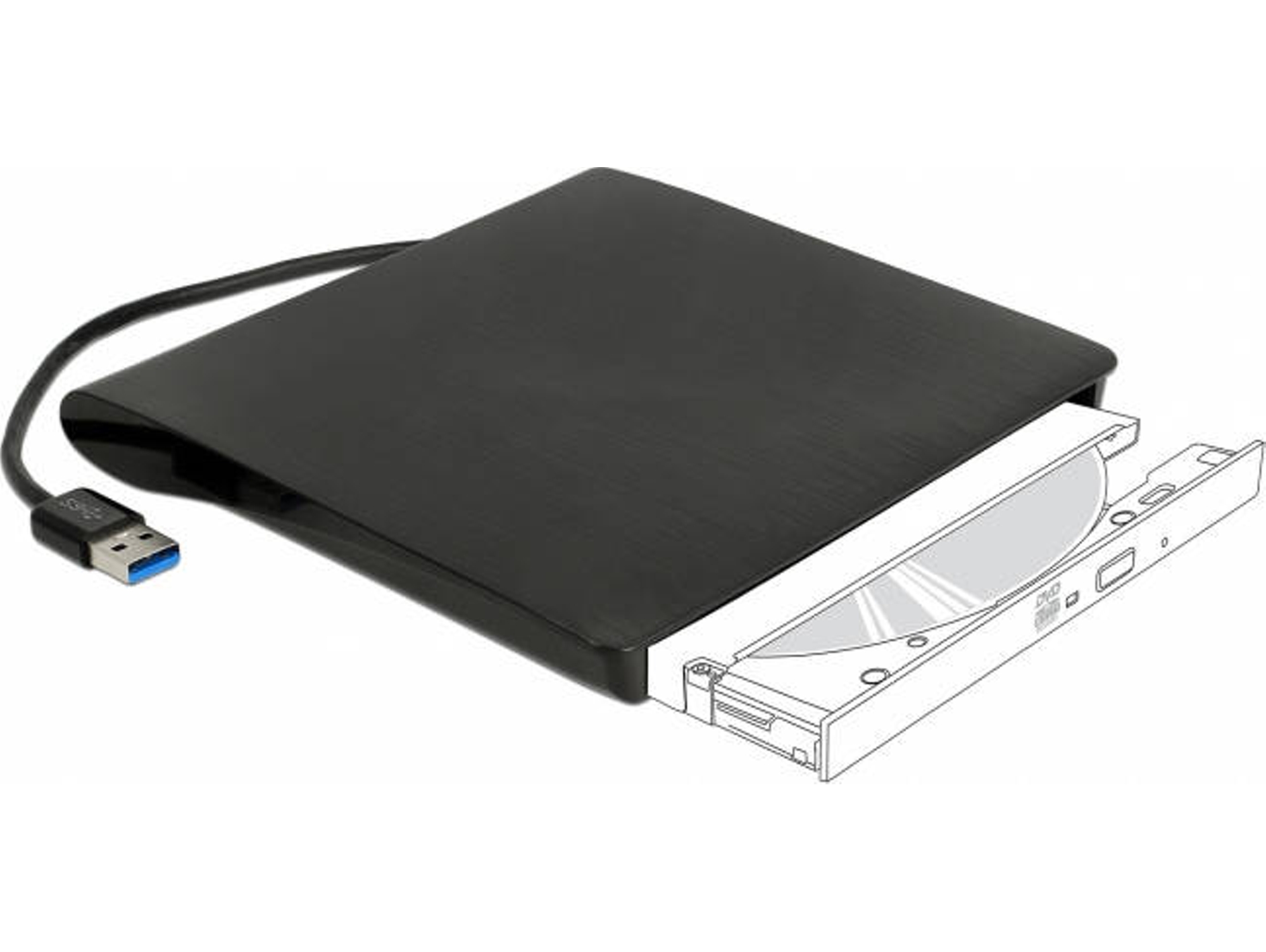 Caja para Disco ODD DELOCK 42603